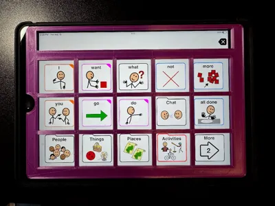 AAC Keyguard files for Regular iPads