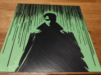 Neo from The Matrix - silhouette Hueforge