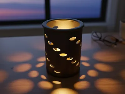 Aura Spiral Lantern - Shadow Decor (No Support)