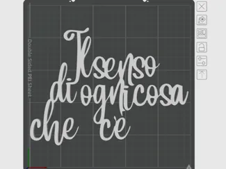 Scritta a muro "il senso di ogni cosa"