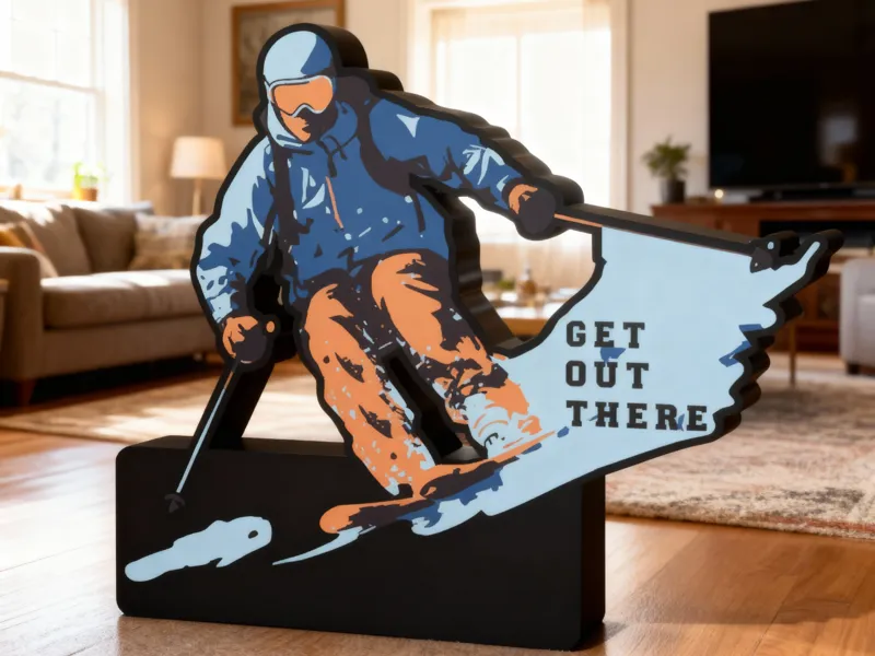 Skiing Lightbox