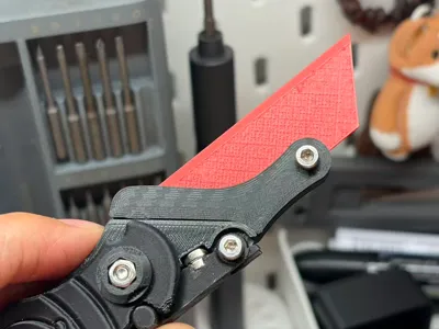 1g material! 10-minute print, box cutter T-blade printed replacement blade
