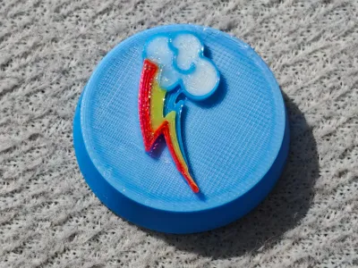 A1 Extruder Wheel Rainbow Dash Cutie Mark
