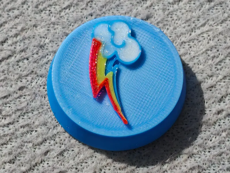 A1挤出轮 云宝黛茜/云宝 可爱标志 Rainbow Dash cutie mark