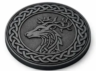 Anglo-Saxon Viking style coasters