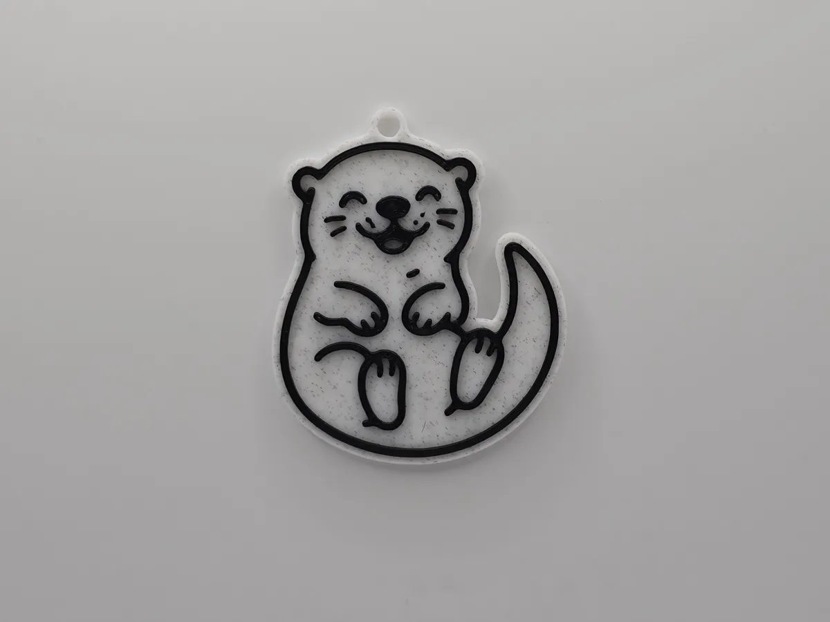 Cute Otter Keychain - Free 3D Print Model - MakerWorld