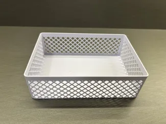 Openwork storage basket
