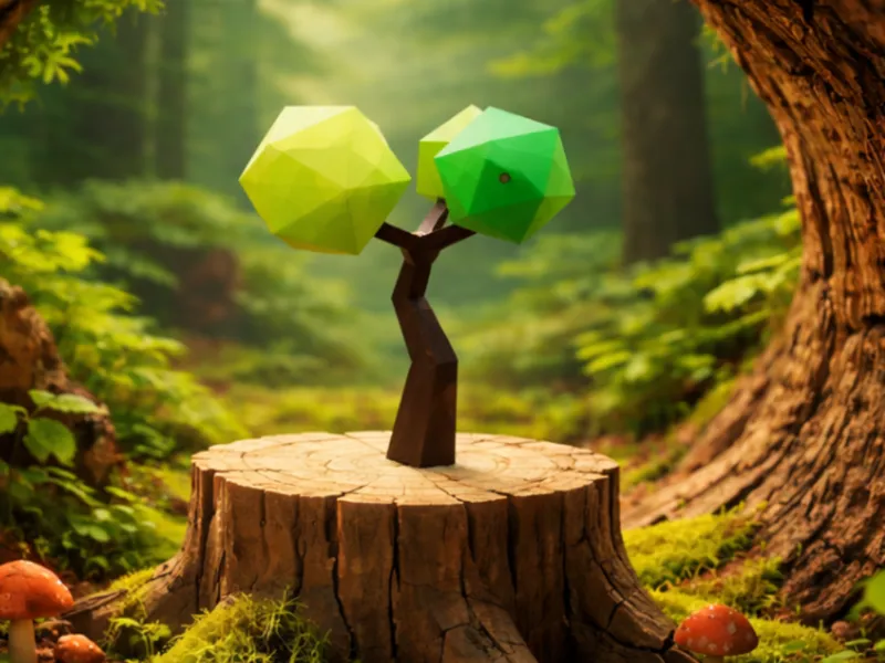 low poly tree