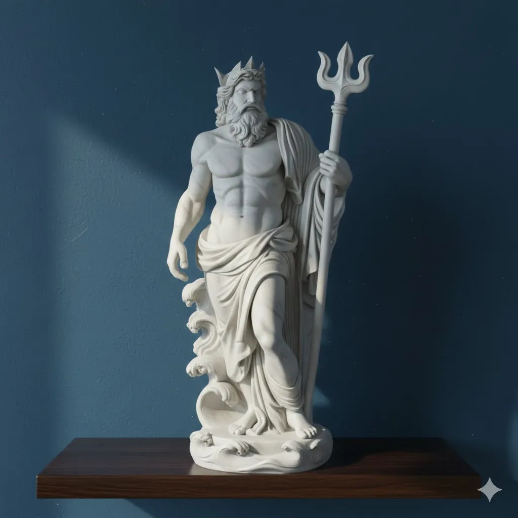 Statue de Poséidon, dieu des mers
