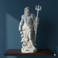 Statue de Poséidon, dieu des mers — photo 1