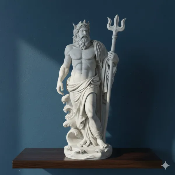 Statue de Poséidon, dieu des mers