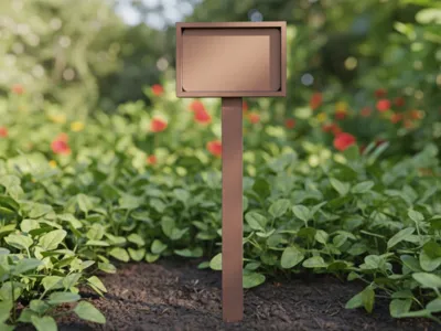 Custom Garden Marker with Reinforced Stake