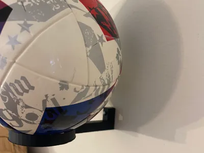size 1 soccer ball wall mount