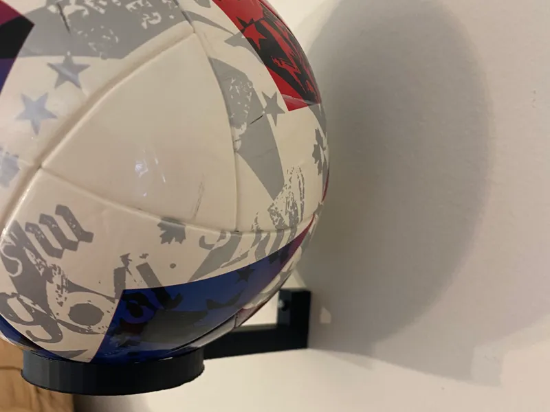 size 1 soccer ball wall mount