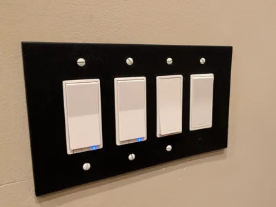 4 gang padel switch plate