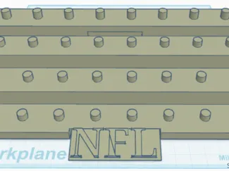 teenymates NFL stand