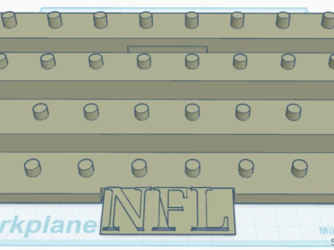teenymates NFL stand