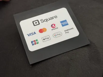 square sticker holder