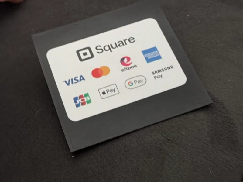square sticker holder