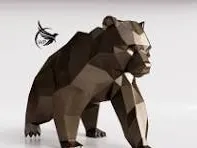 low poly bear