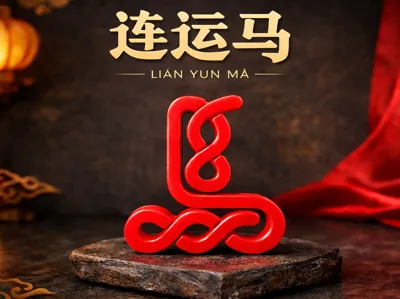 Lianyun Horse | Lucky Charm for the Year of the Horse / Hanging Ornament / Desktop Decoration for Birth Year: Leading the Way · Instant Success · Continuous Good Luck