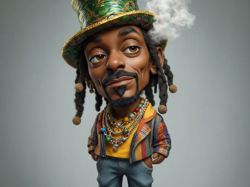 snoopDoggSnoop Dogg big-headed cartoon figurine