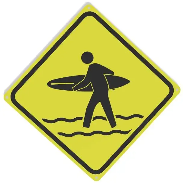 Surf sign Wall Decoration Logo Poster