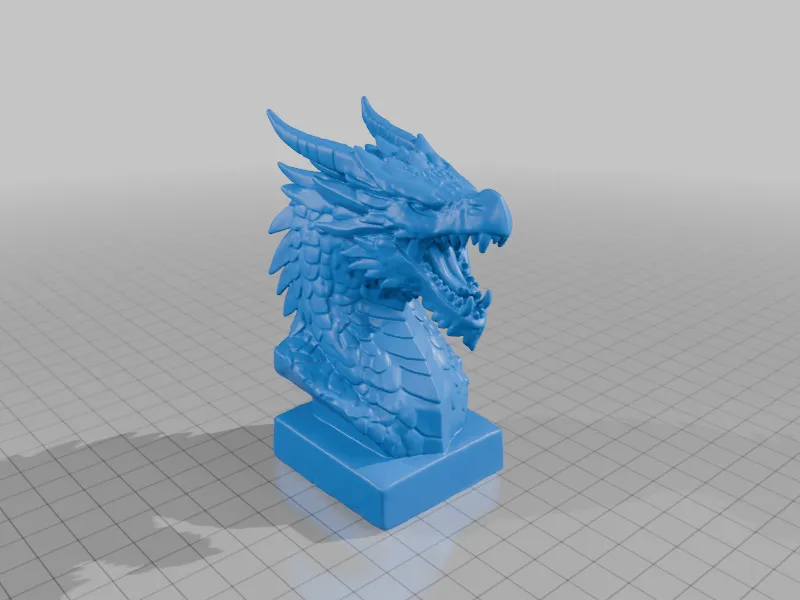 Decorative Dragon Head - Free 3D Print Model - MakerWorld