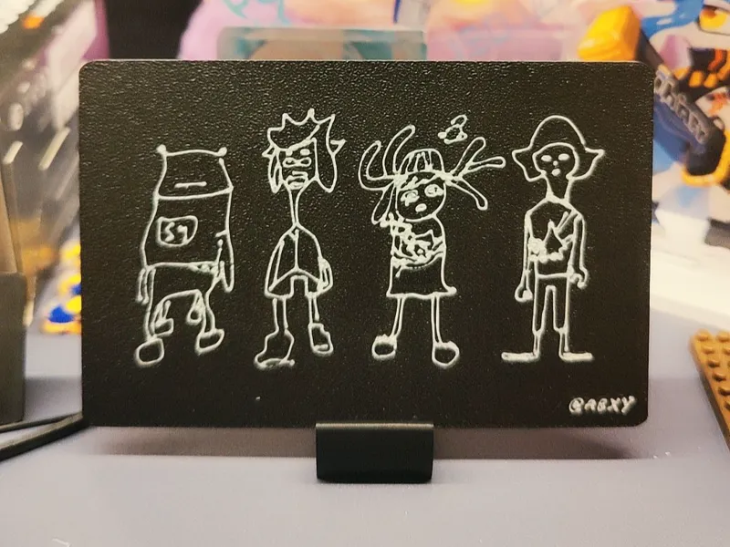 斯普拉遁麦子乐队简笔画展示牌