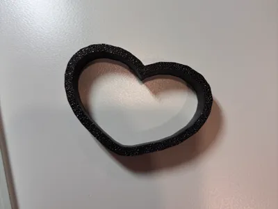 Wide Heart cutter for polymer clay