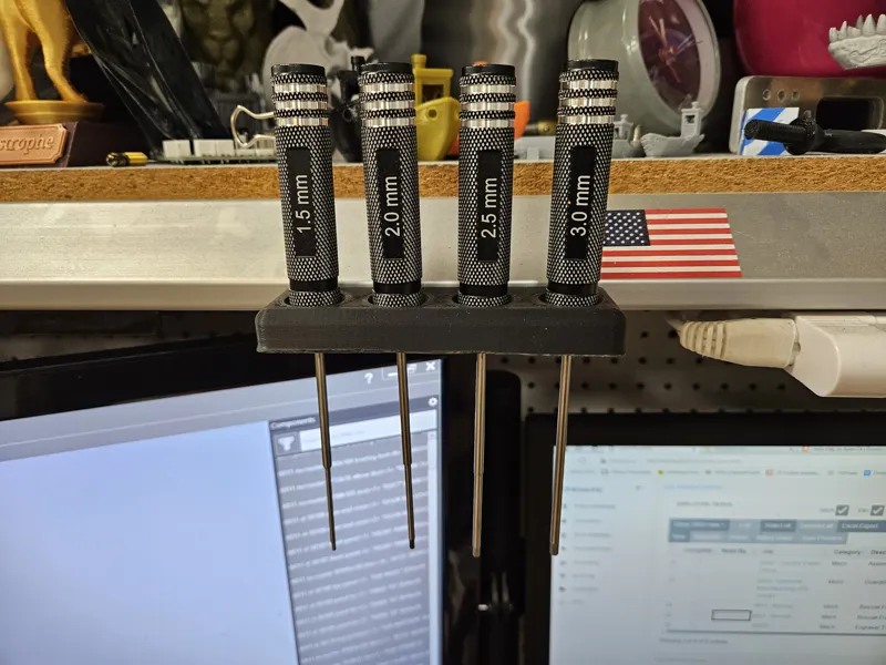 Hex driver hanger/organizer