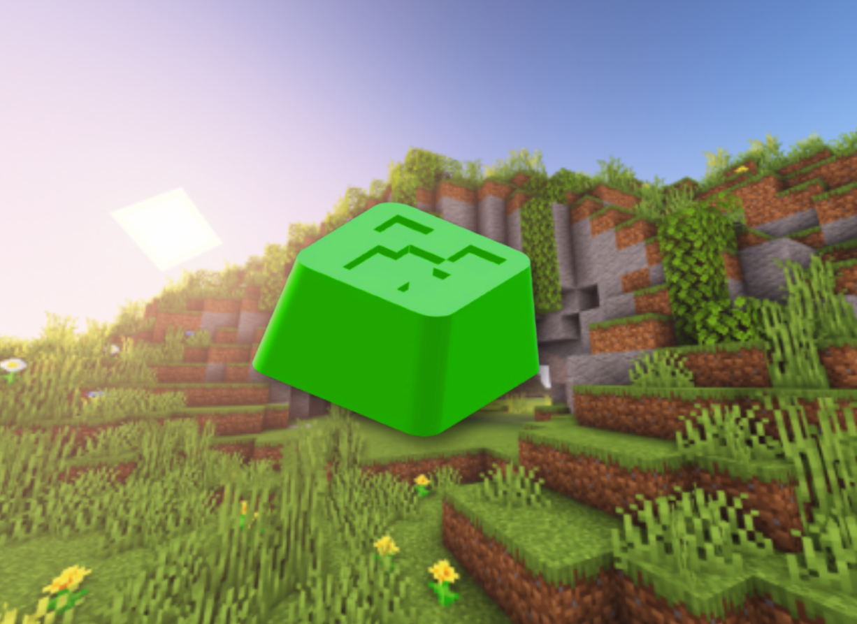 mincraft creeper keycap