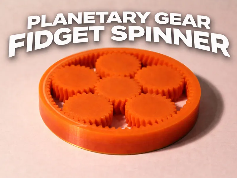 Planetary Gear Fidget Spinner | Smooth Spin