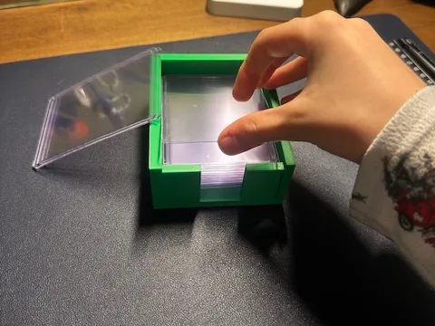 Pokemon top loader holder.