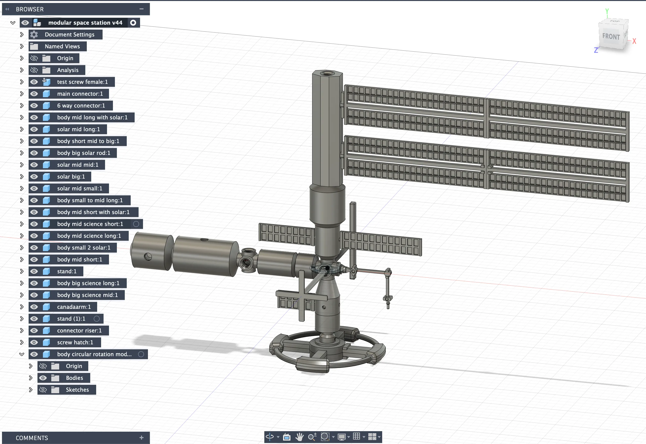 Fully Modular Space Station, Make Your Own - Free 3D Print Model ...