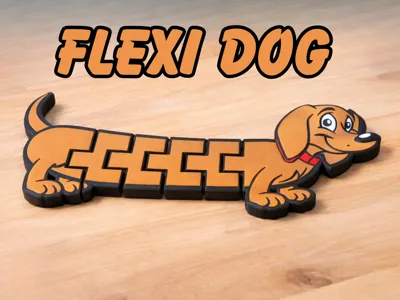 Flexi articulated sausage dog toy