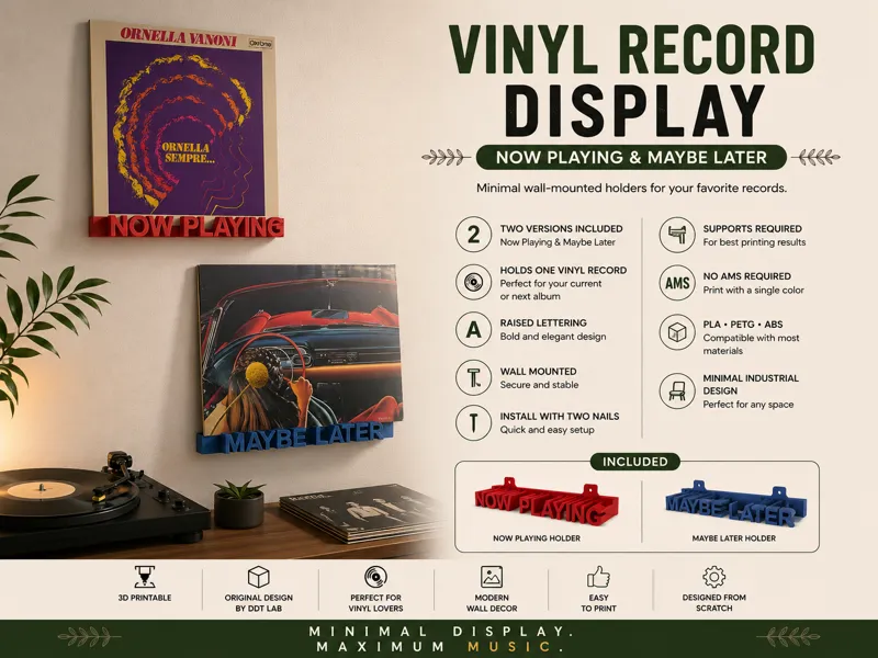 Vinyl Record Display – Now Playing & Maybe Later