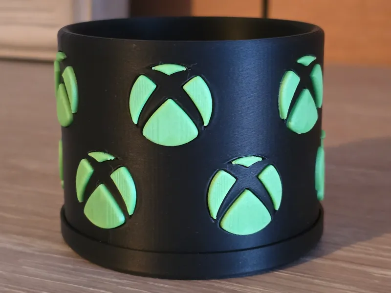 X Box themed planter and drip tray