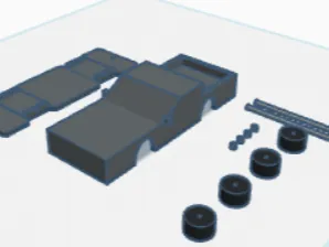 1/64 model car kit