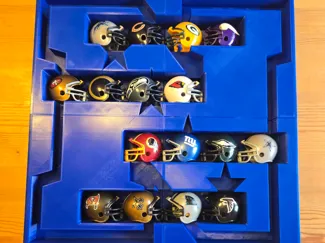 Mini NFL helmet display (NFC edition)