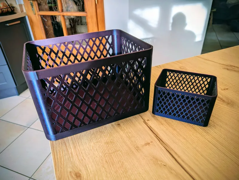 Scalable grid Storage Box Basket