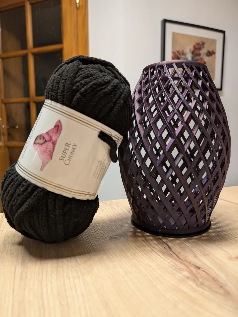 Pineapple for wool Lattice Organizer Sewing Basket
