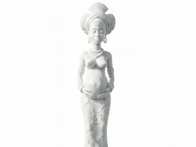 African Woman Pregnant