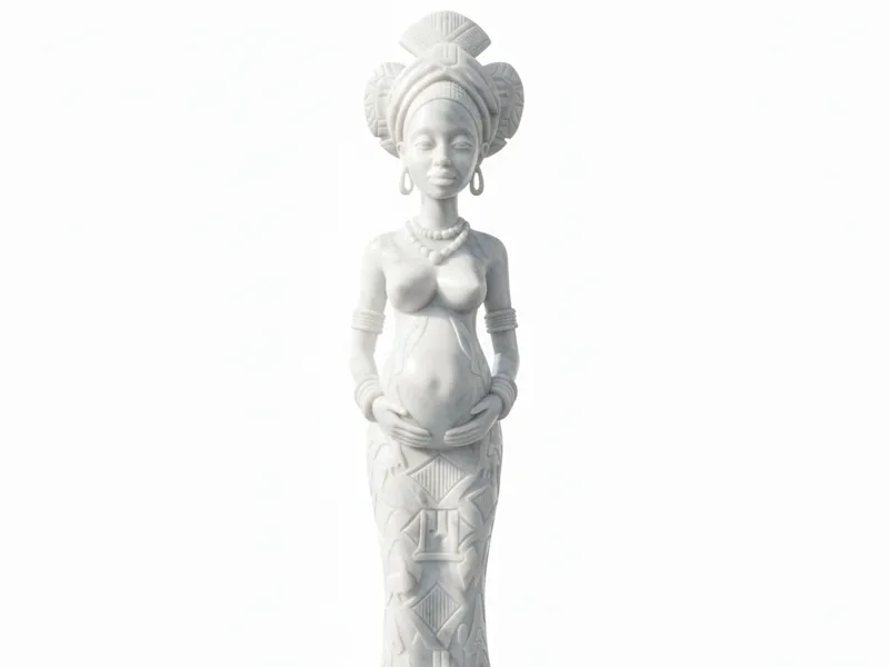 African Woman Pregnant