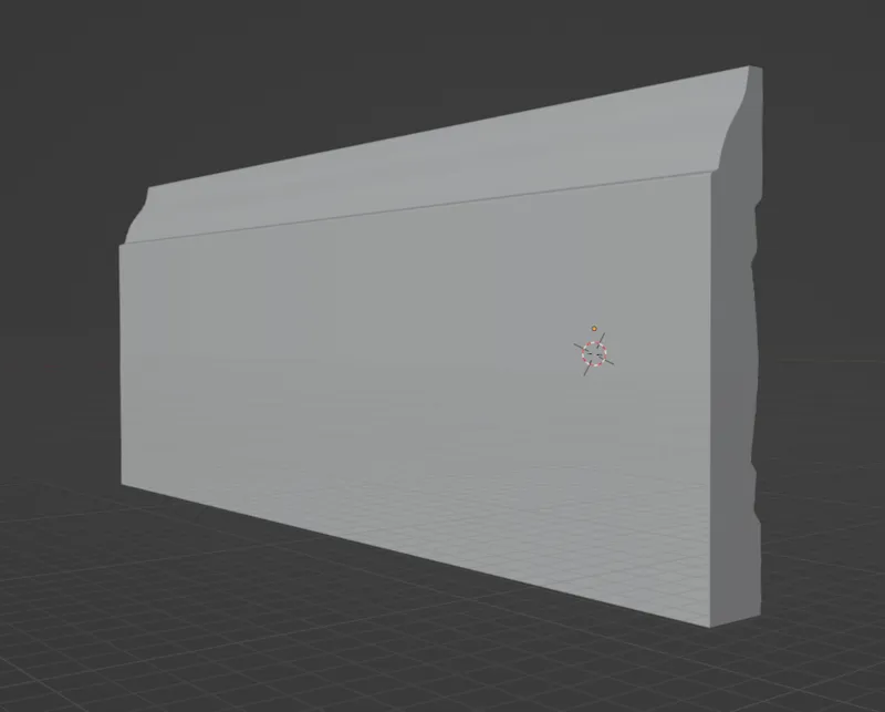 Colonial Style Baseboard Moulding 7/16" x 3"
