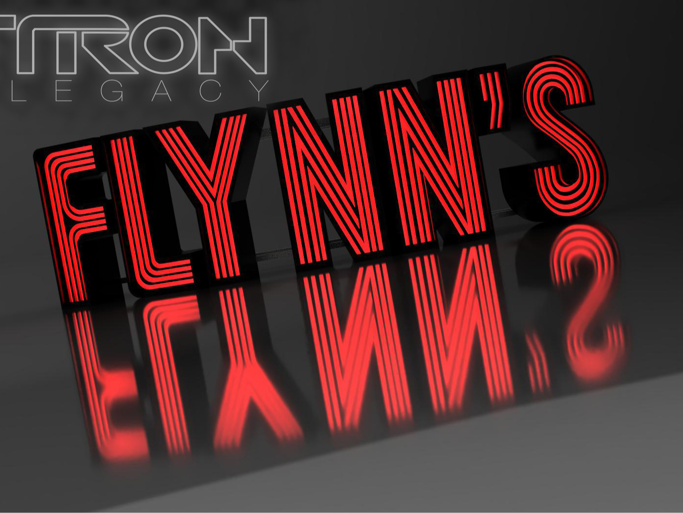 Karlz TRON LED Flynn`s Arcade Sign