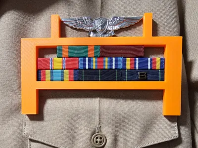 Navy ribbon 3 tier with warfare align tool