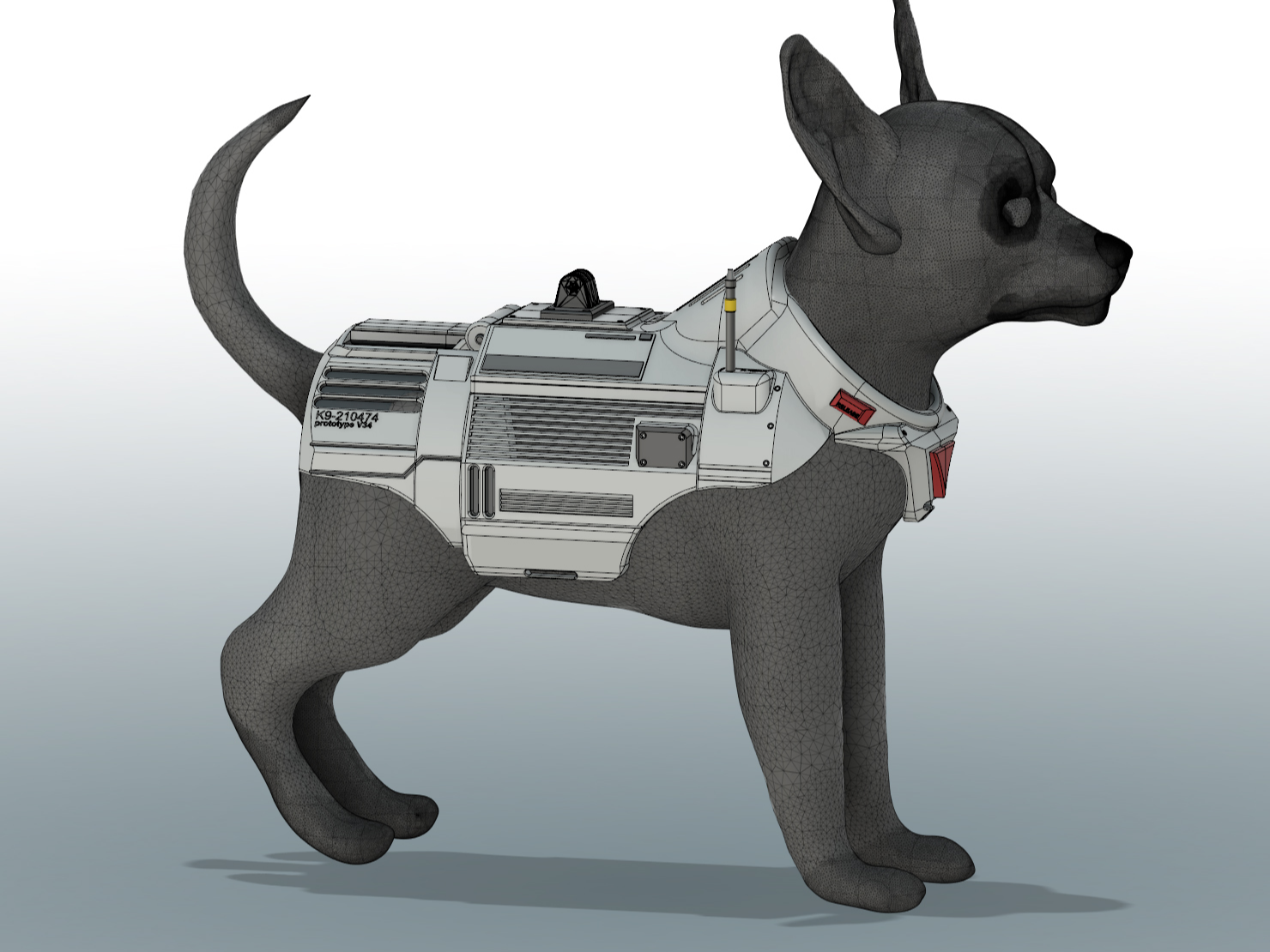 Carlz Chihuahua Sci-Fi Dog Armor