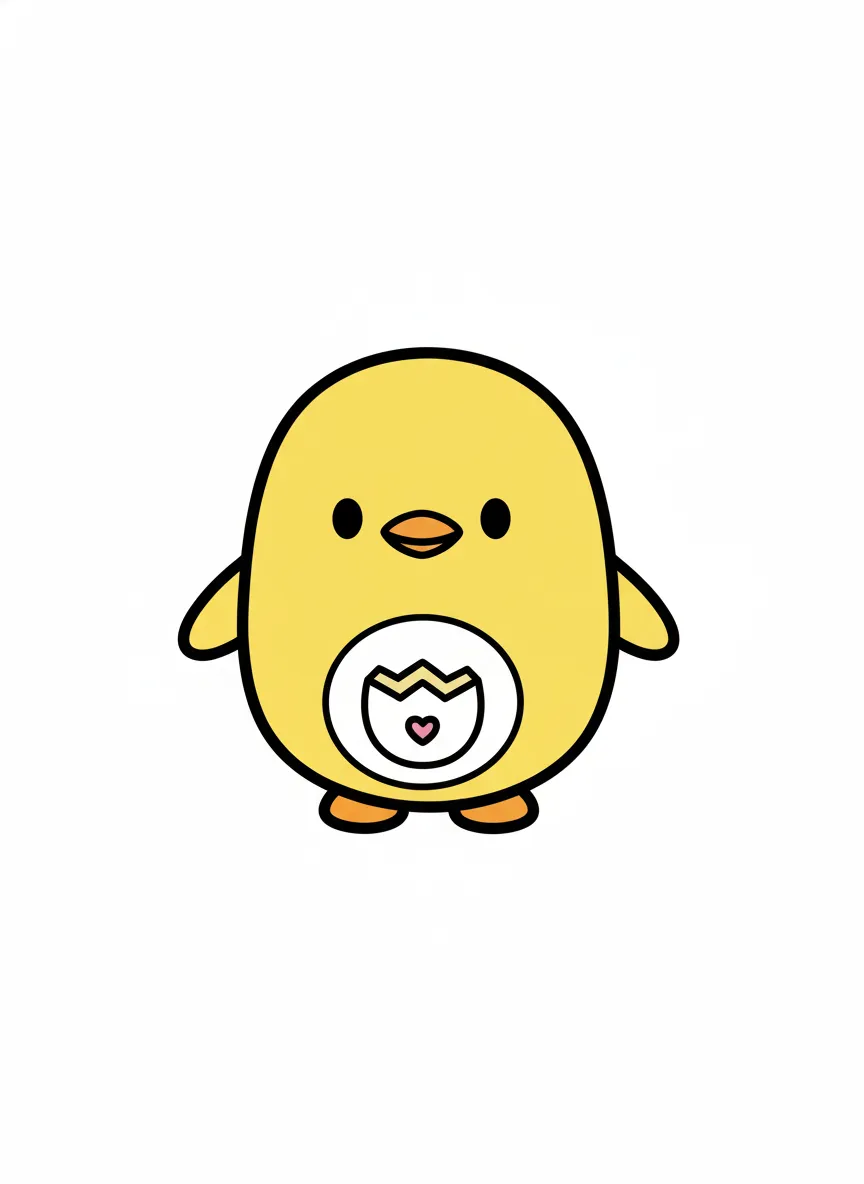 Yellow Chibi Bird Clicker - Free 3D Print Model - MakerWorld