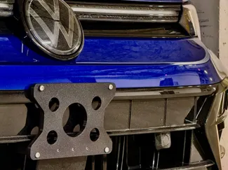 Volkswagen golf r mk8.5 front license plate mount